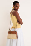 Hazelwood Natural Raffia Veronica Beard Dash Top Handle