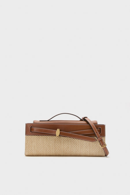 Hazelwood Natural Raffia Veronica Beard Dash Clutch