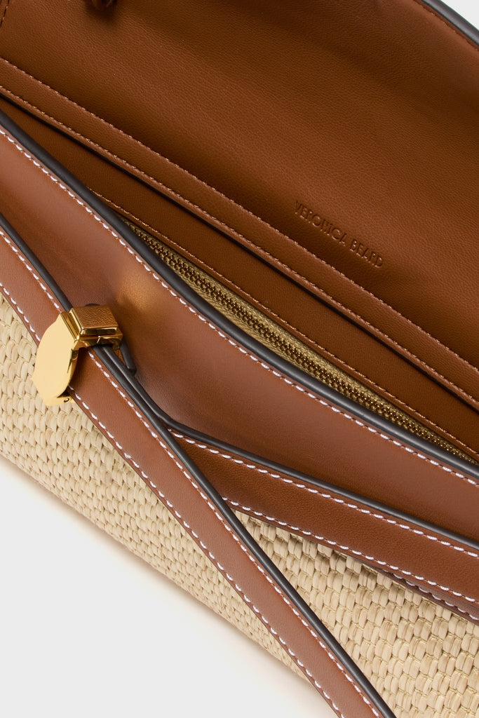 Hazelwood Natural Raffia Veronica Beard Dash Clutch