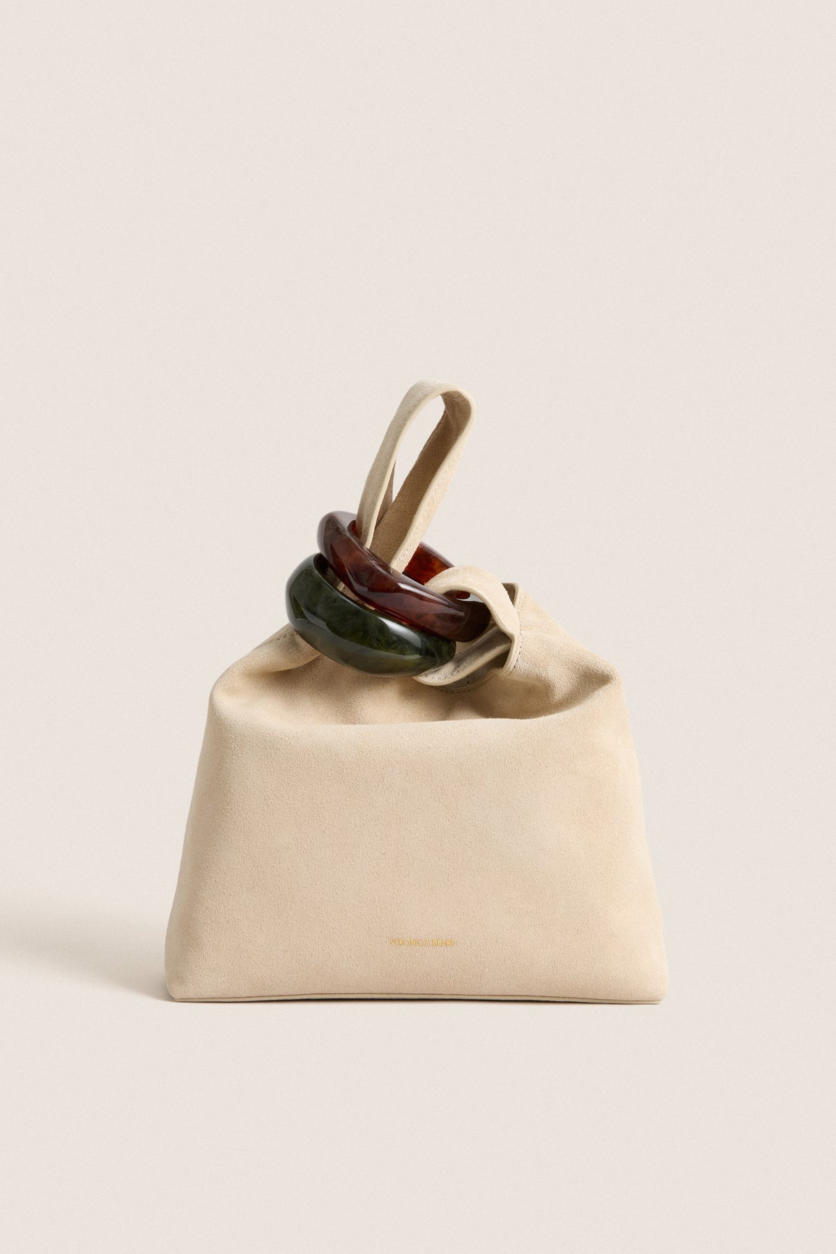 Stone Khaki Suede Veronica Beard Swing Bag
