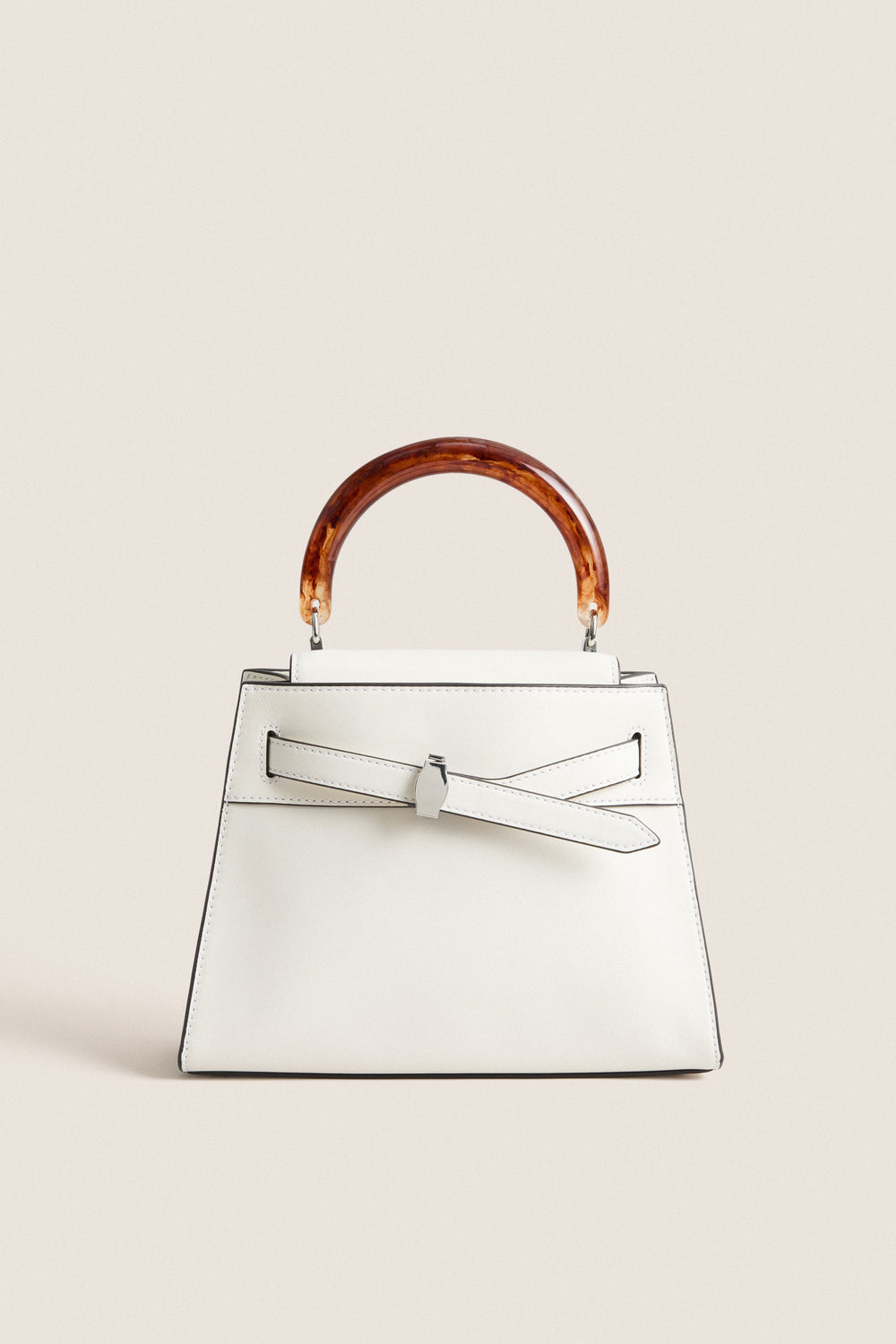 Off White Resin Veronica Beard Dash Top Handle