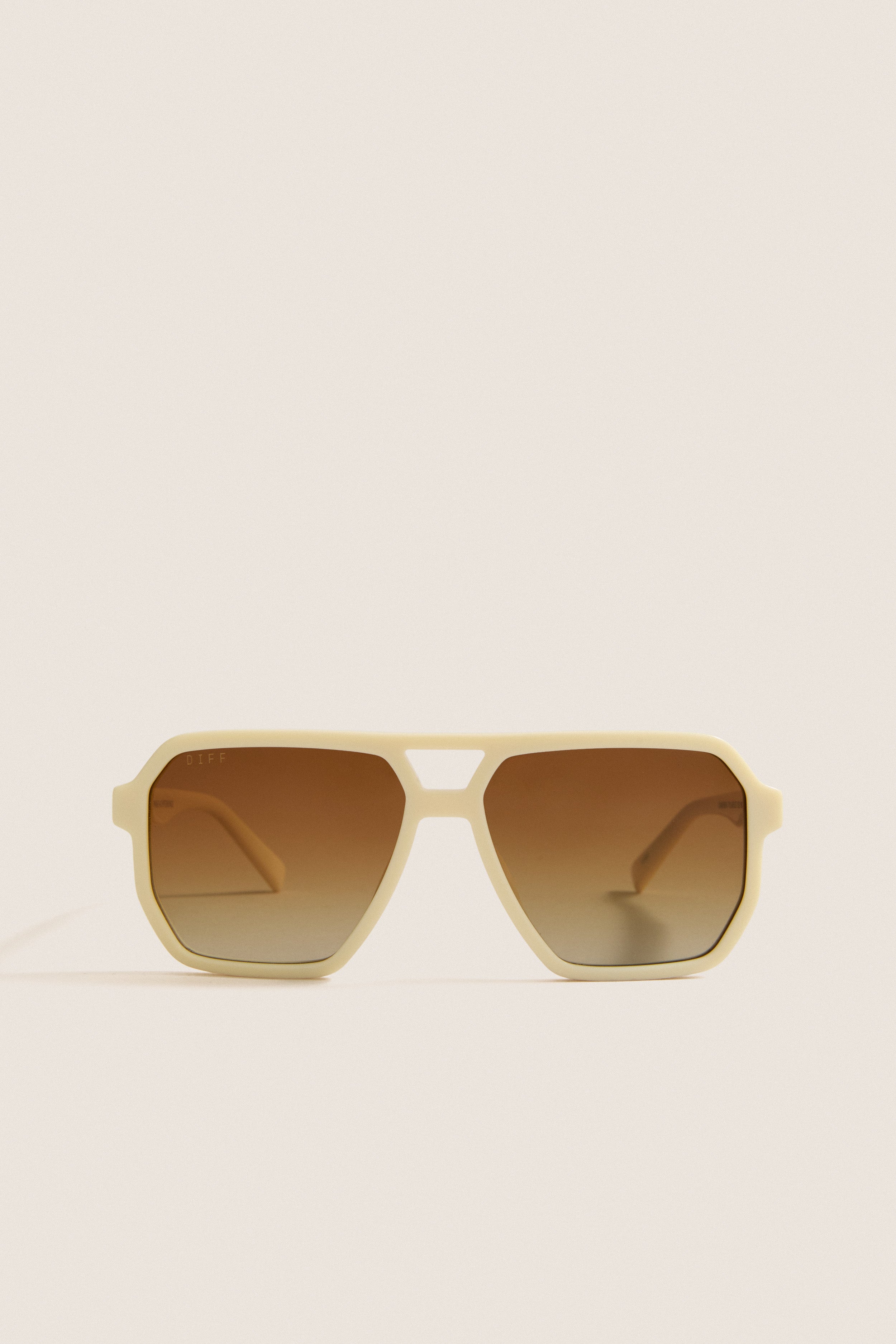 Courtside Ivory Polarized Cameron Sunglasses | DIFF Eyewear