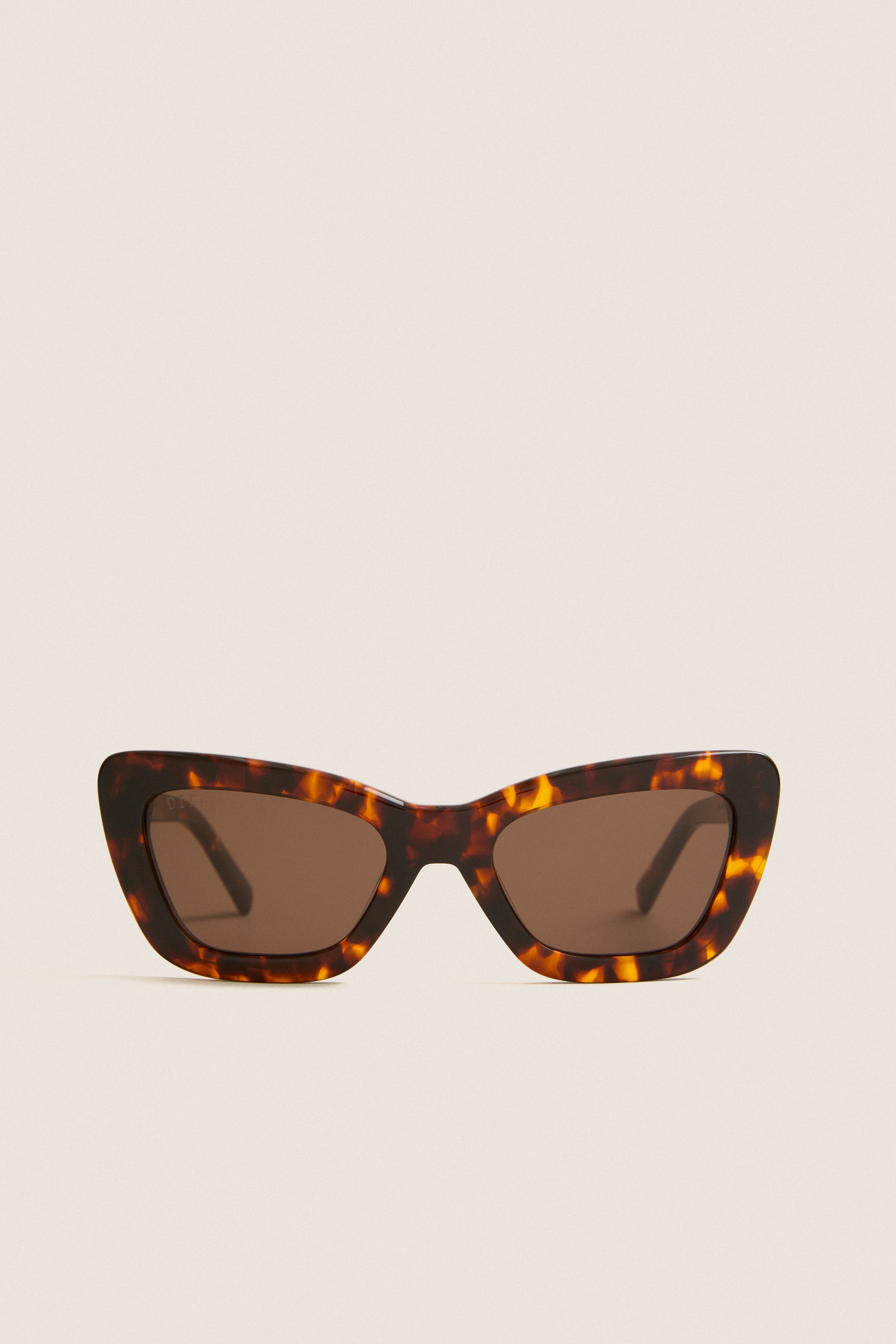 Brand New Diff Eyewear Runi Black Tortoise Grey Polarized Cat Eye Sunglasses Rich Tortoise Polarized Adriana Sunglasses | DIFF Eyewear main image 3