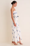 Valle Cinefila Strapless Maxi Dress