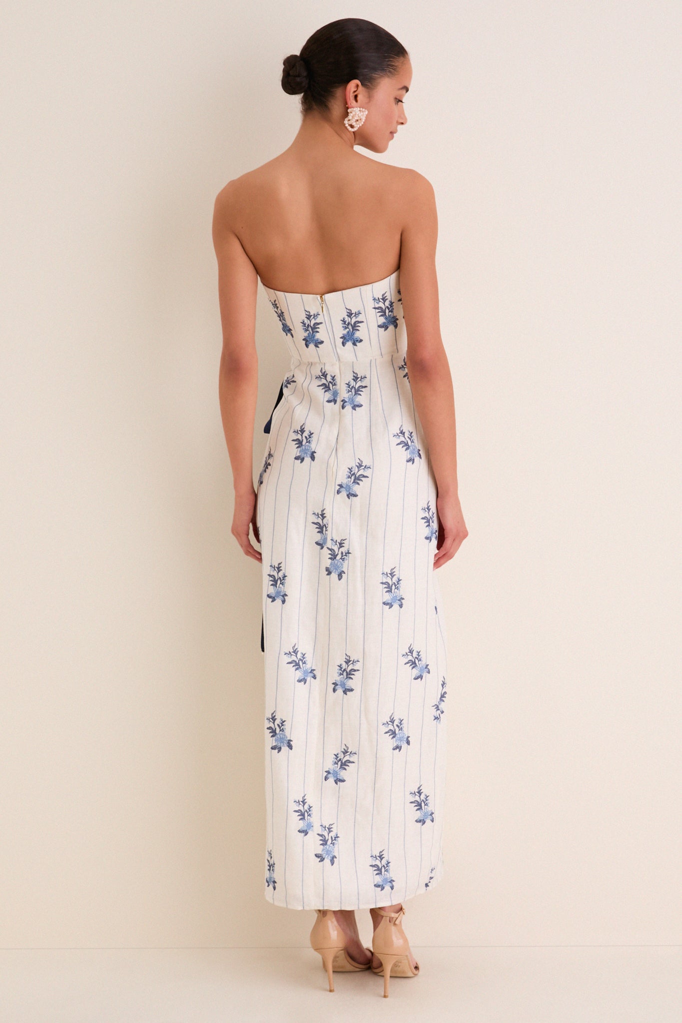 Valle Cinefila Strapless Maxi Dress