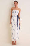 Valle Cinefila Strapless Maxi Dress