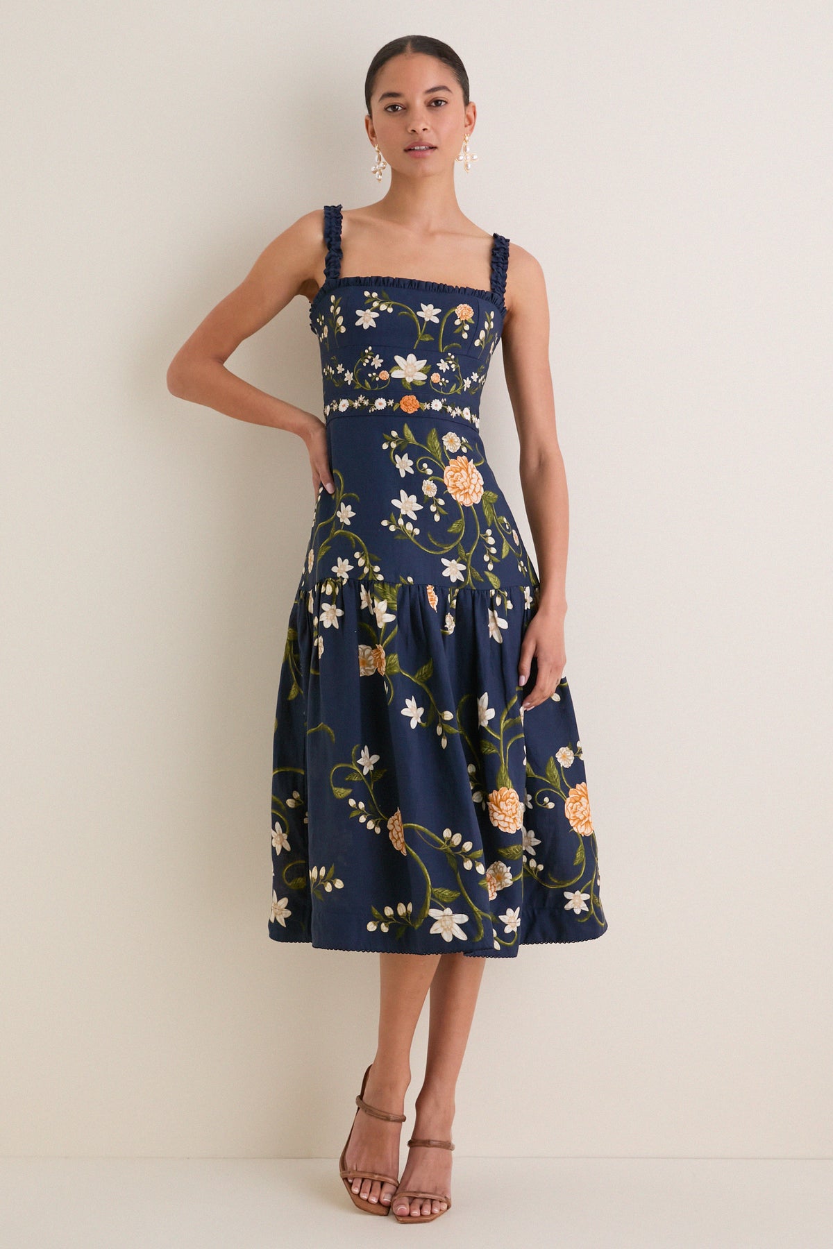 Valle Nispero Midi Dress