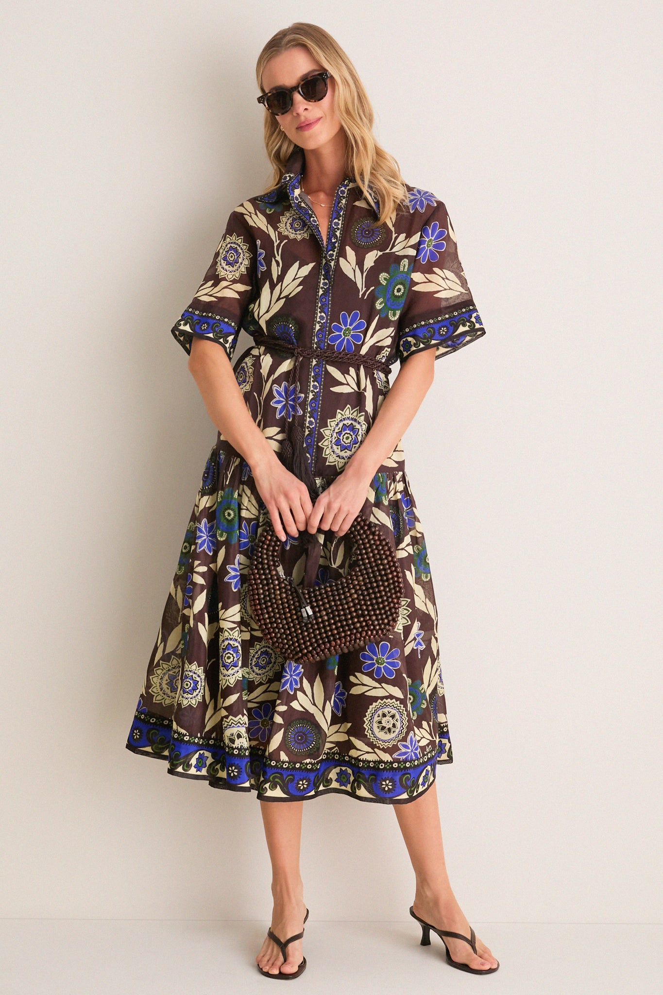Chocolate Jasper Shirtdress | Alemais