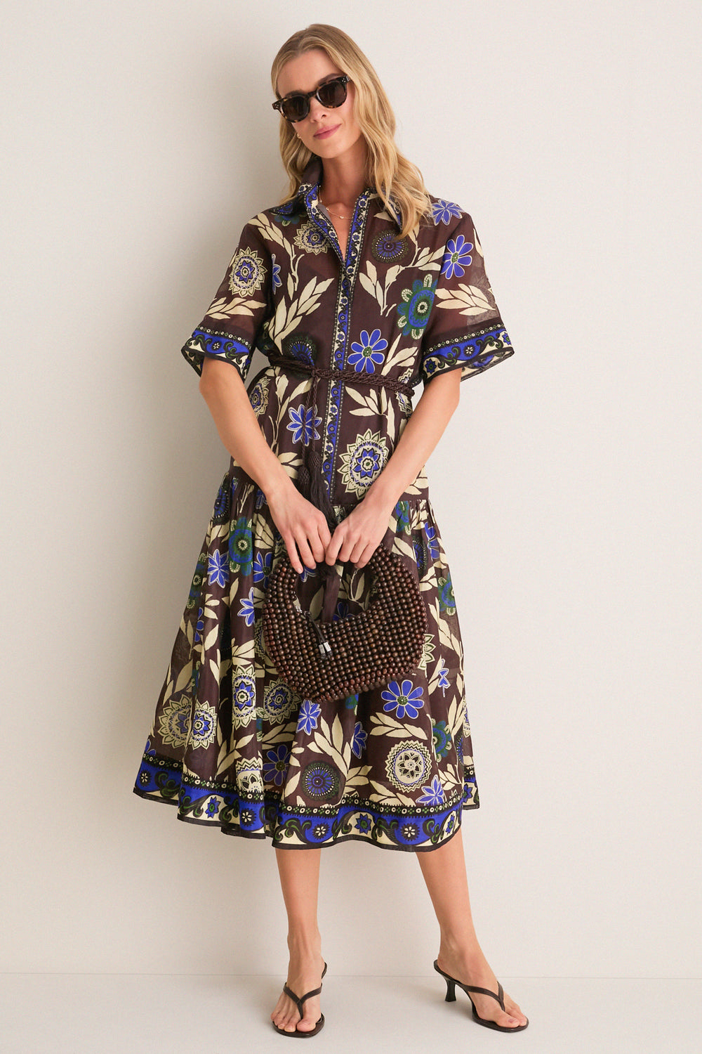 Alemais Chocolate Jasper Shirtdress Chocolate / 0