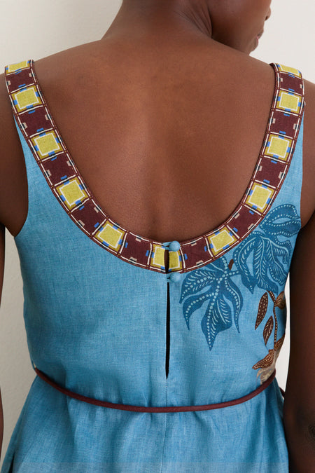 Multi Georgie Sleeveless Midi Dress