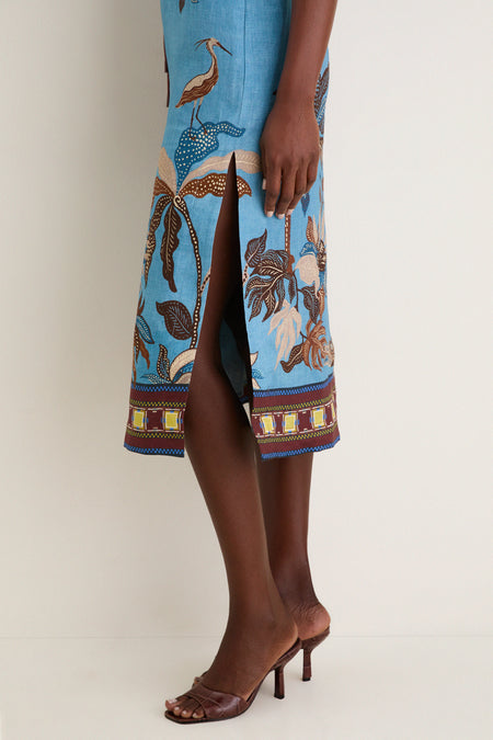 Multi Georgie Sleeveless Midi Dress