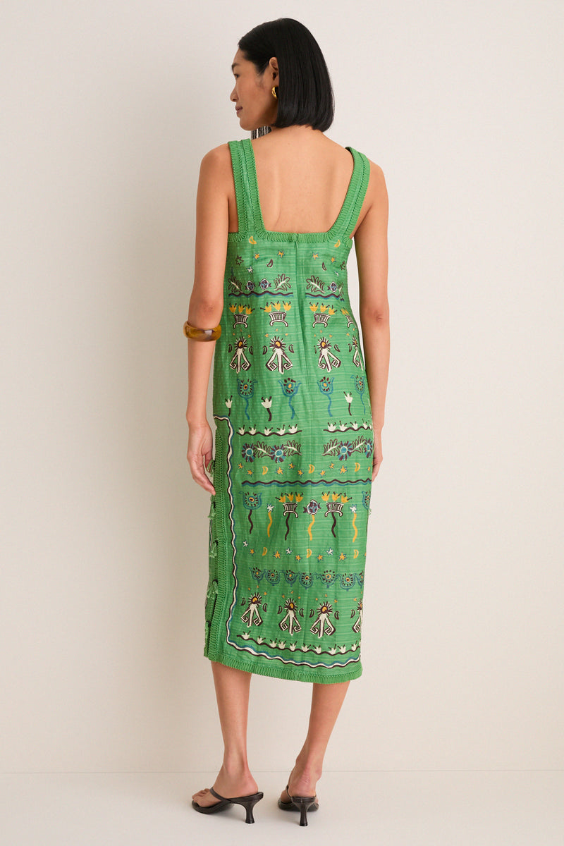 Multi Sun Dancer Midi Dress
