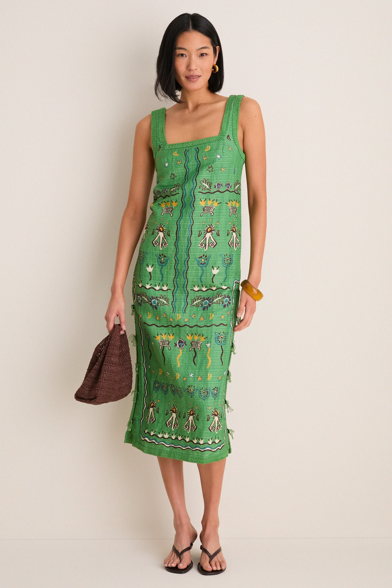 Multi Sun Dancer Midi Dress