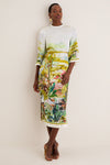 Multi Jungle Boogie Silk Midi Dress