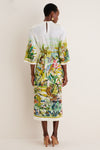 Multi Jungle Boogie Silk Midi Dress