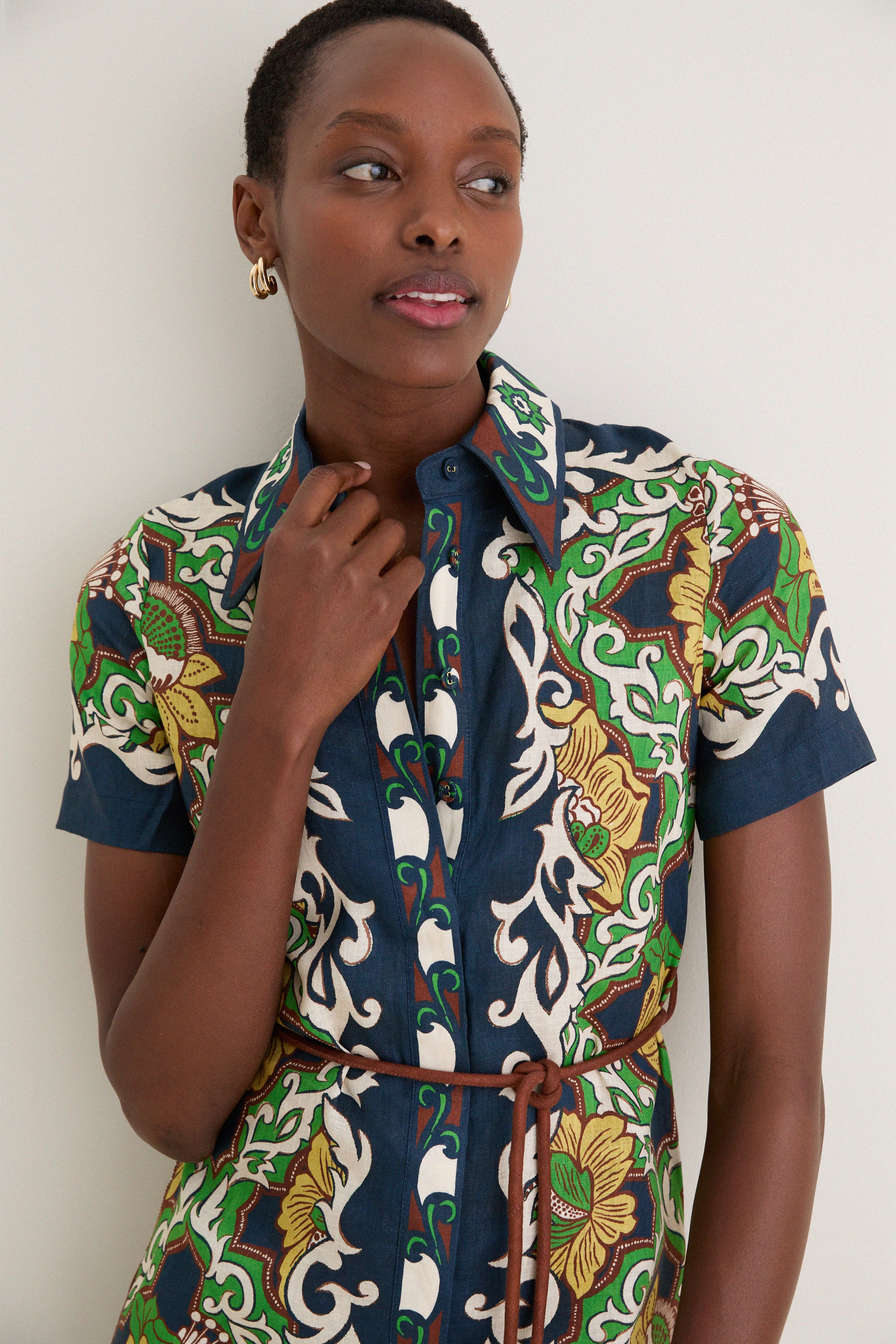 Multi Liana Shirtdress | Alemais