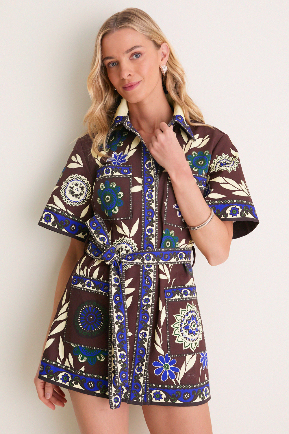alemais hearts embroidered mini dress Alemais Hearts Embroidered Mini Dress in Ivory