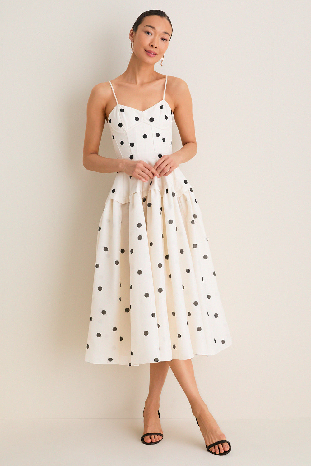 Ivory and Black Parma Dress | ALEXIS Ivory and Black Parma Dress | ALEXIS