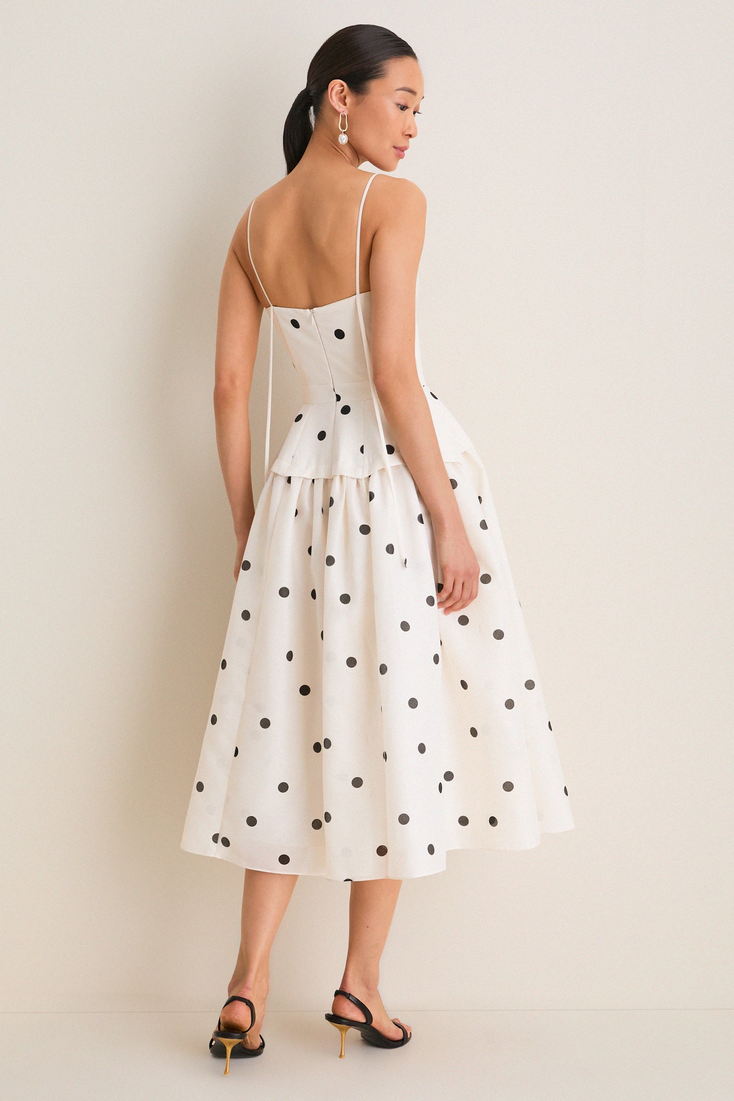 Ivory and Black Parma Dress