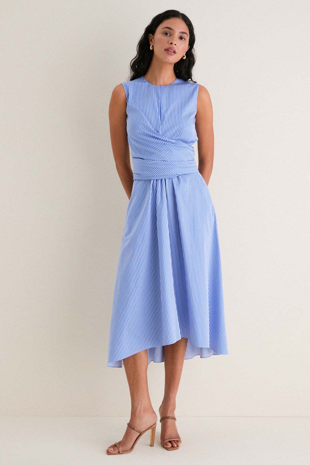 Azure Stripe Penny Midi Dress | Altuzarra Azure Stripe Penny Midi Dress | Altuzarra