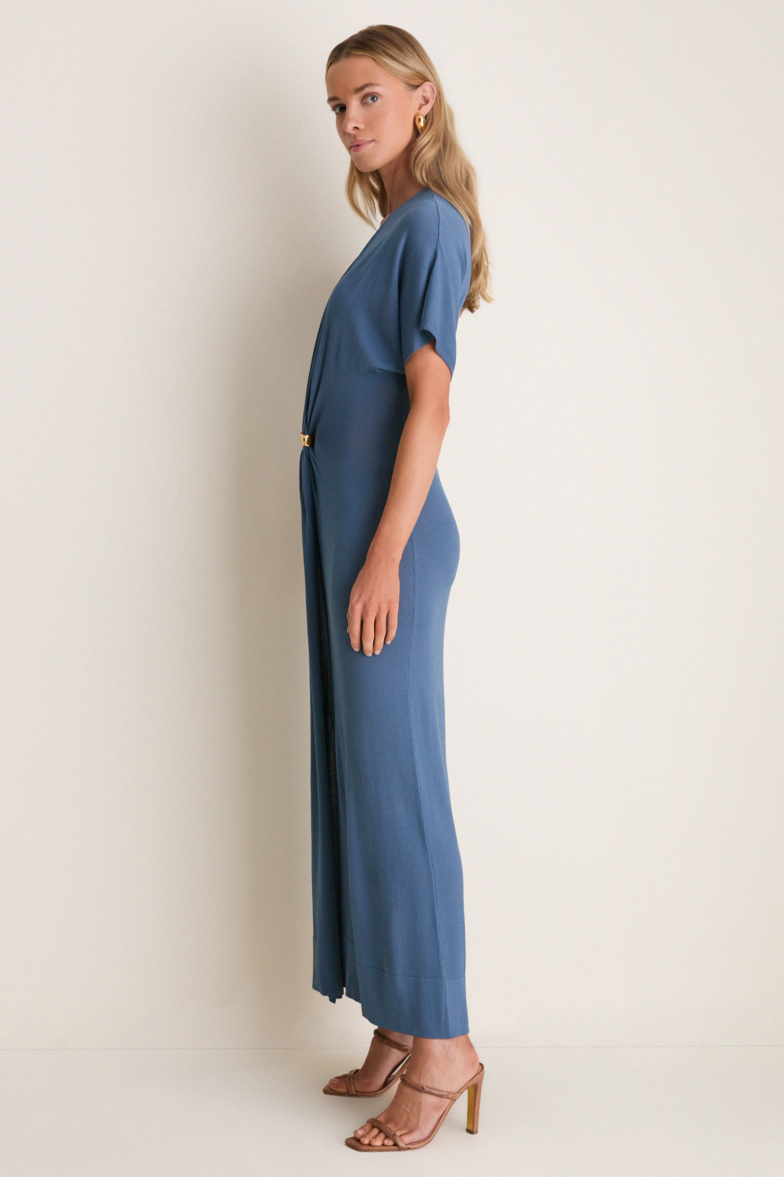 Ash Blue Rena Midi Dress