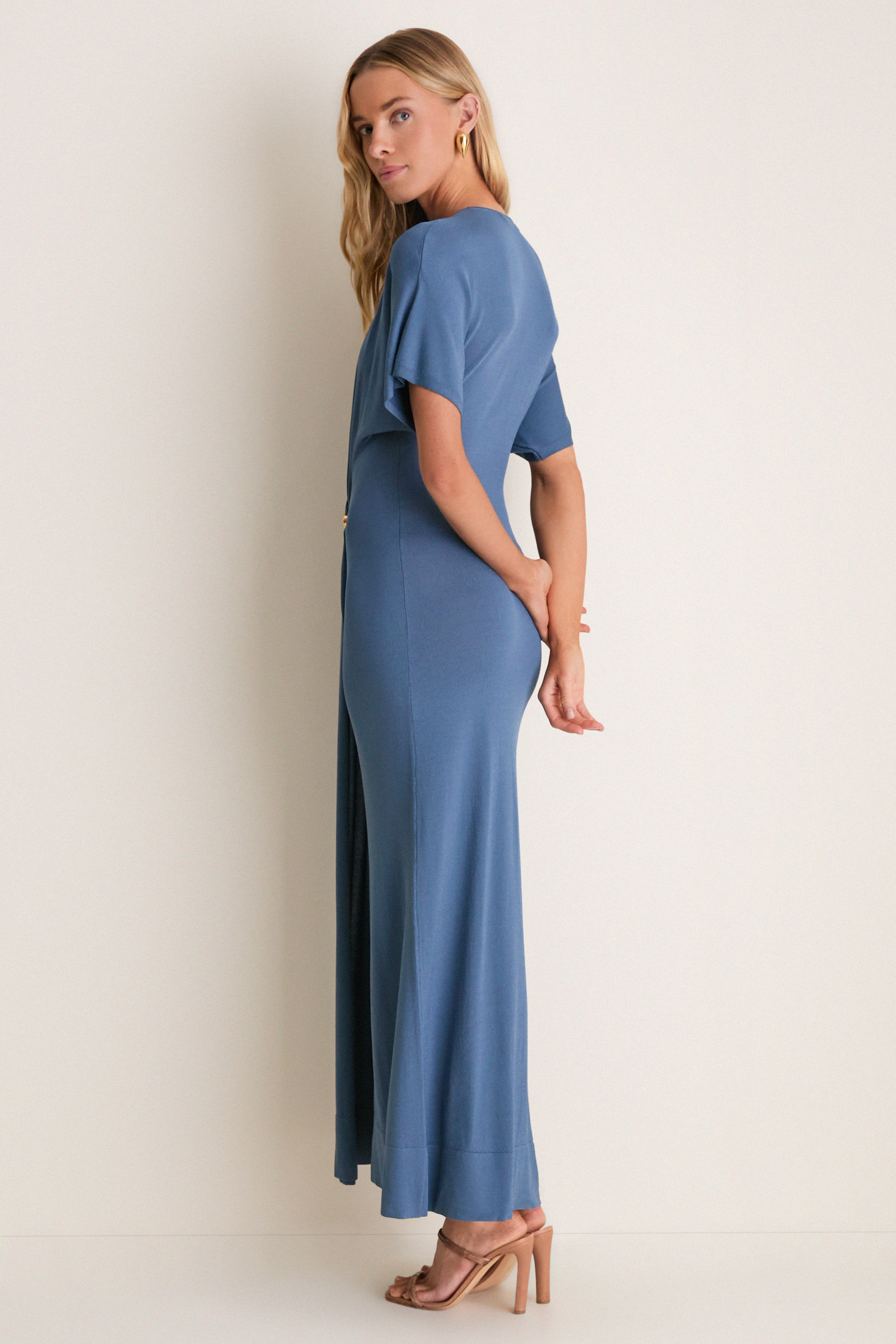 Ash Blue Rena Midi Dress