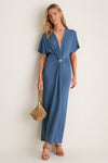 Ash Blue Rena Midi Dress