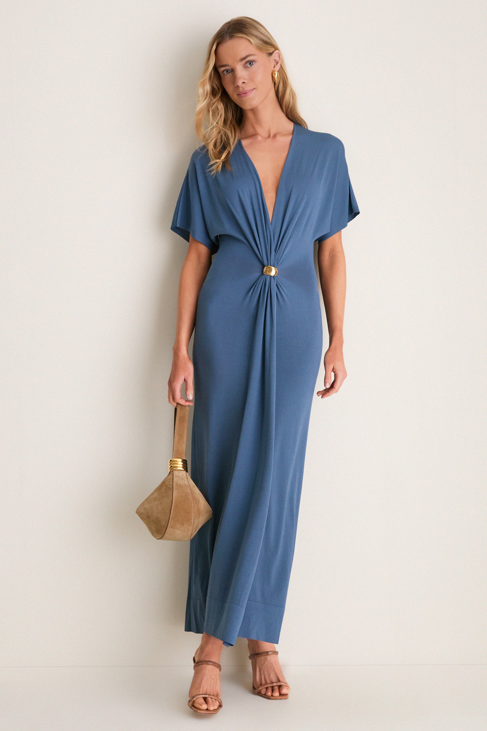 Ash Blue Rena Midi Dress