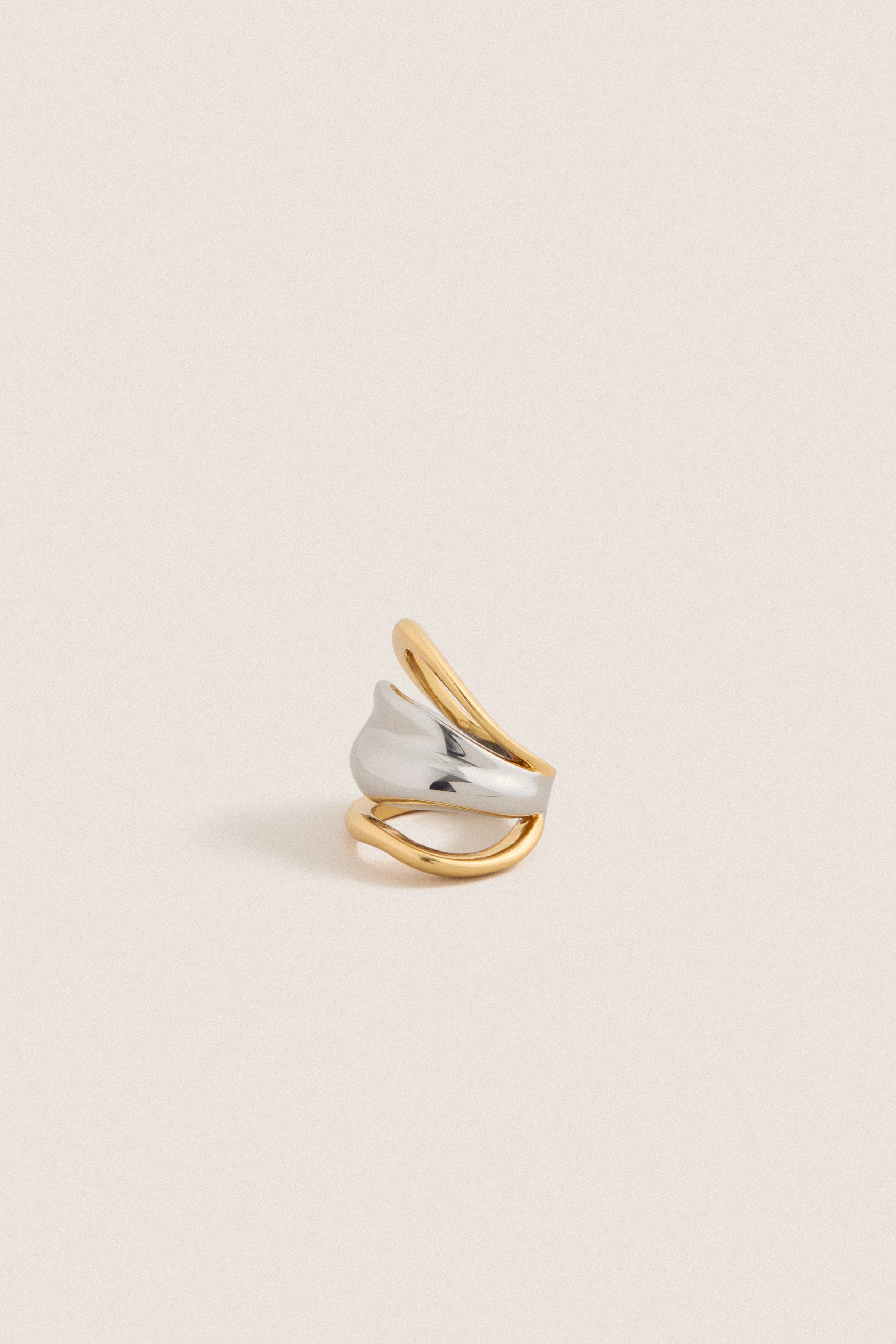 Gold and Silver Olio Ring