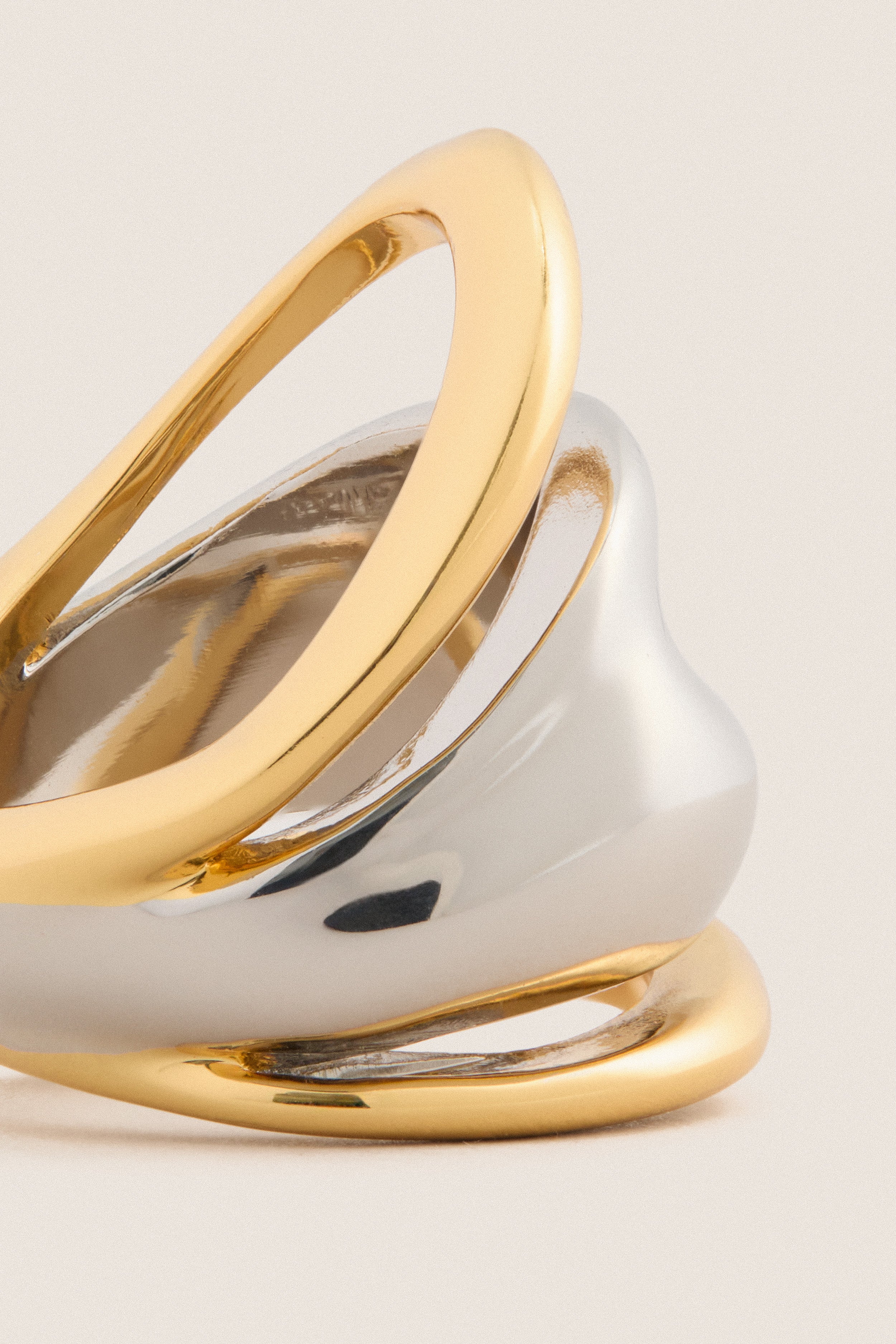 Gold and Silver Olio Ring