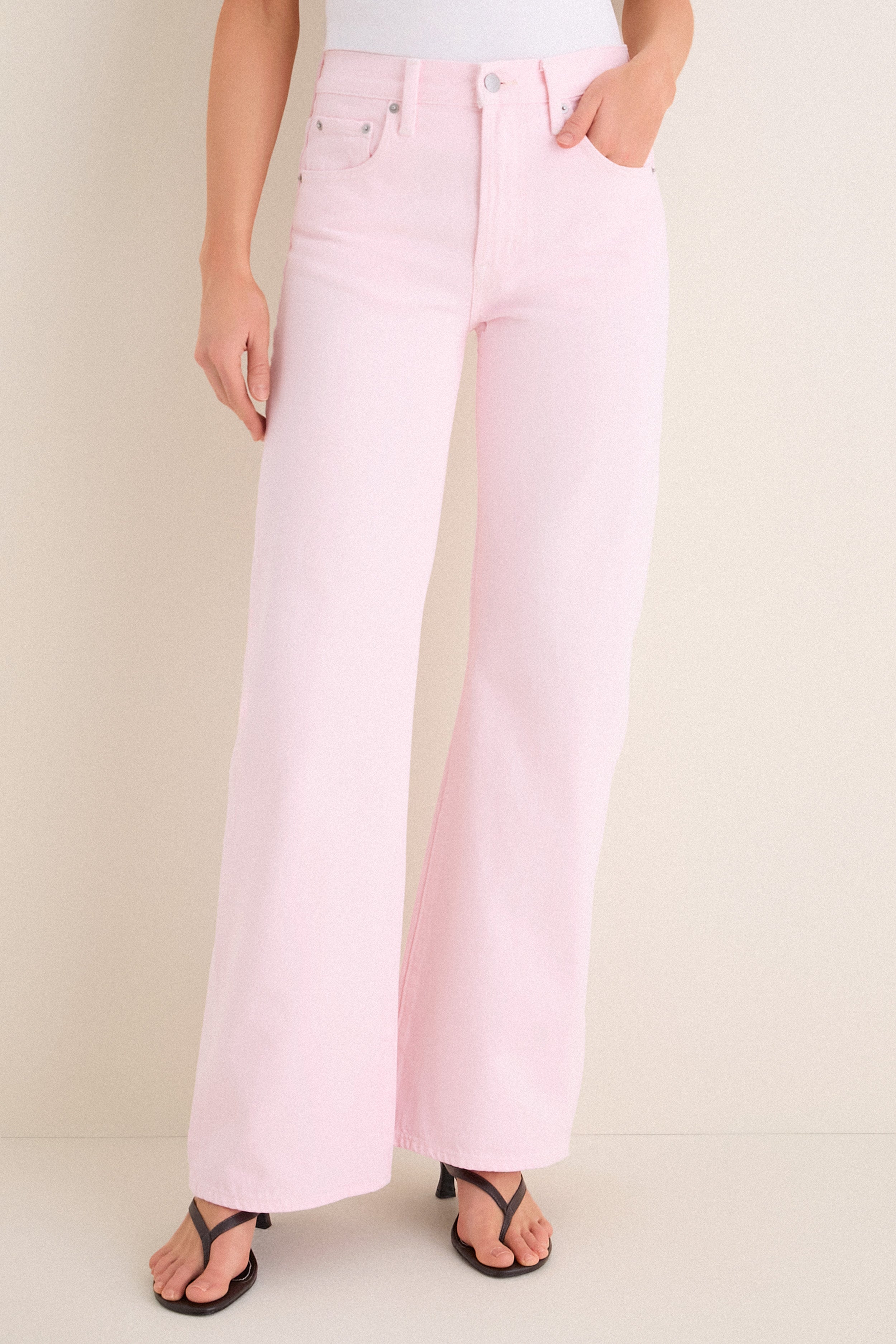 Blush Larsen Relaxed Flare | Pistola Denim