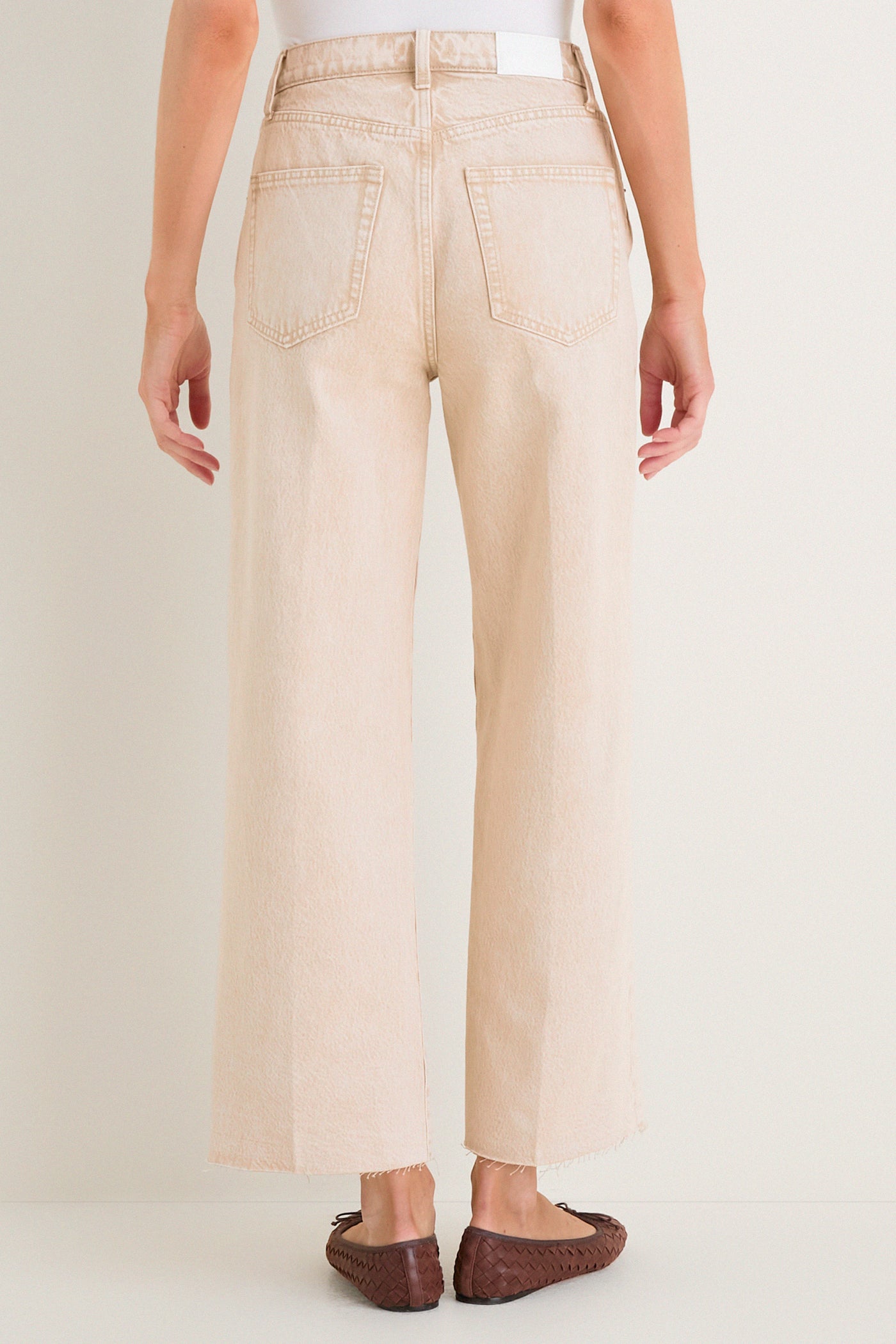 Dune High Rise Bowed Wide Leg Tate Crop