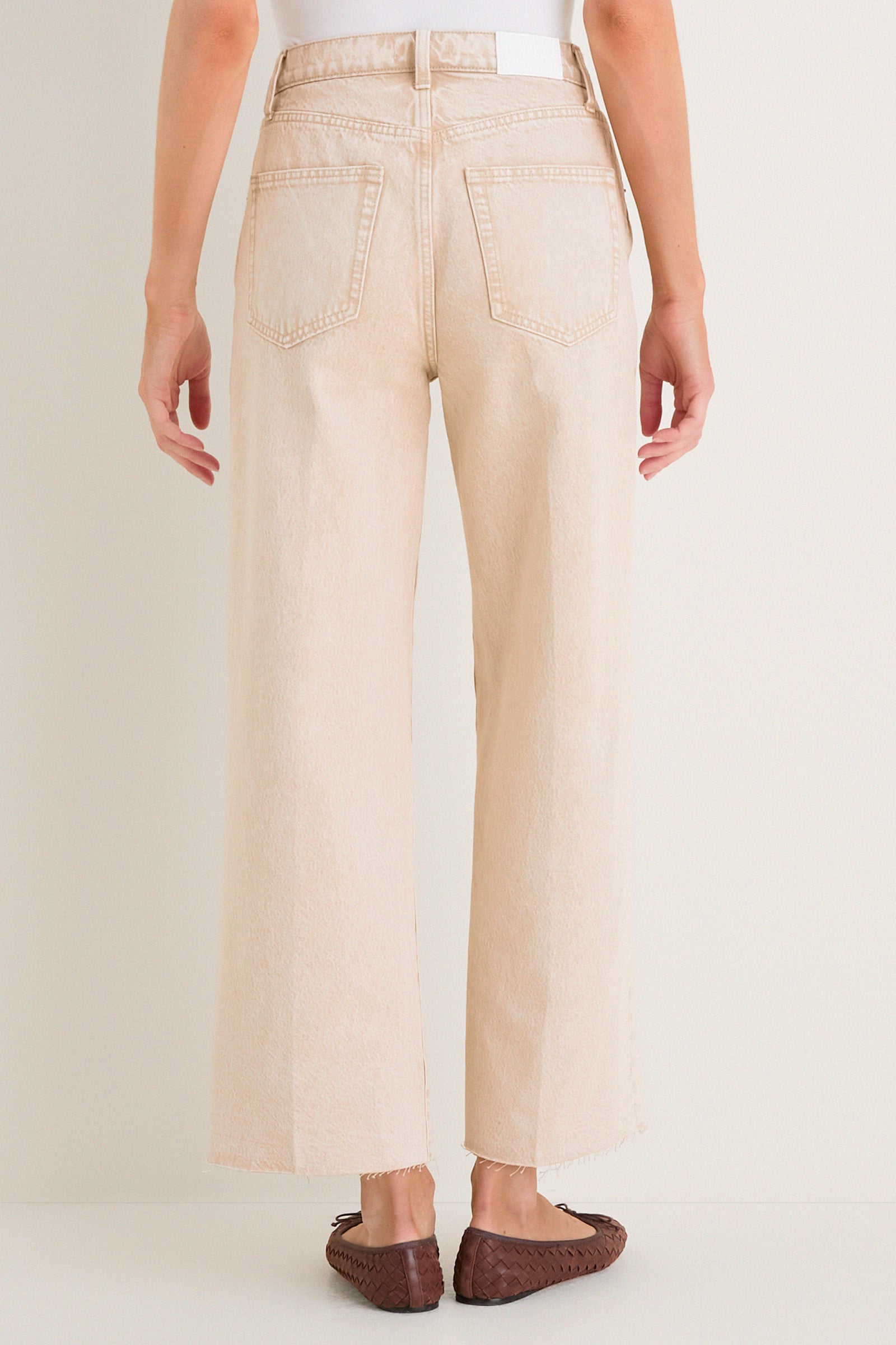 Dune High Rise Bowed Wide Leg Tate Crop