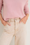 Dune High Rise Bowed Wide Leg Tate Crop