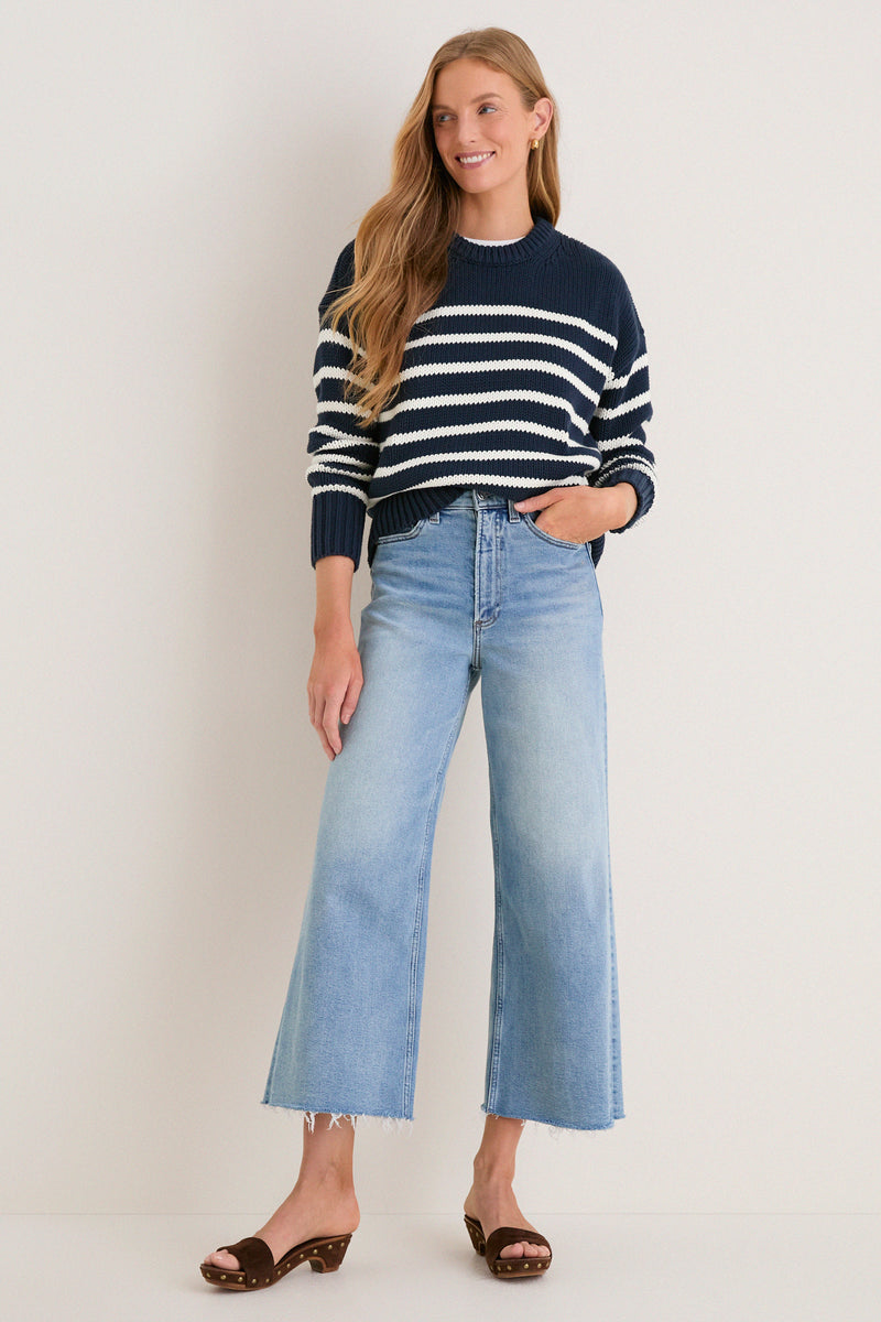 Bistro High Rise Ultra Wide Leg Lana Crop