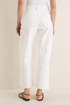 Antique White Kyra High Rise Bowed Ankle