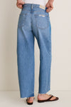 Ablaze High Rise Bowed Wide Leg Tate Crop