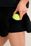 Black Cane 13 Inch Williams Tennis Skirt