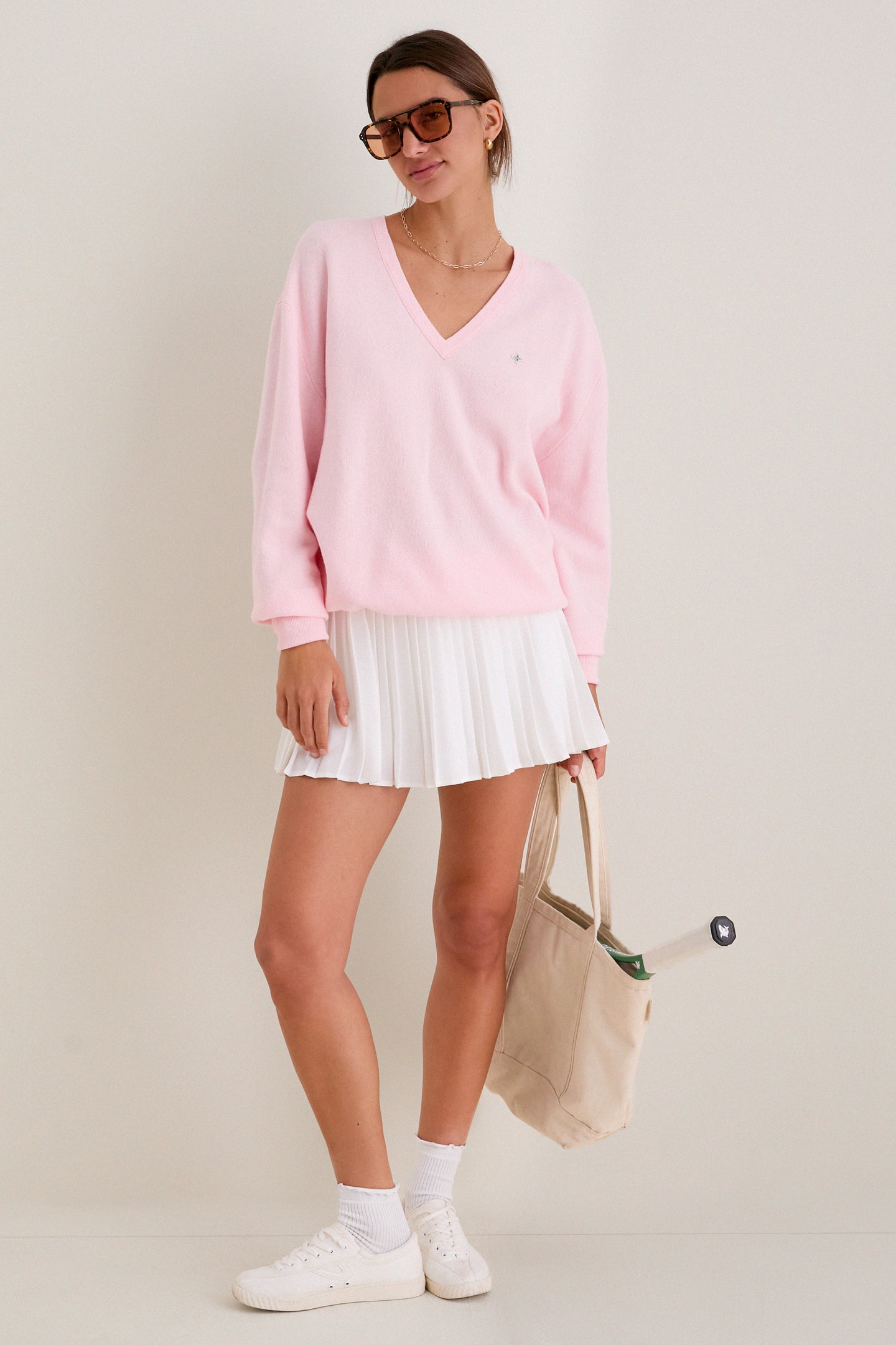 White 13 Inch Lexi Tennis Skirt