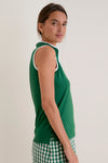 Eden Green Sleeveless Performance Jersey Connors Mock Neck