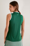 Eden Green Sleeveless Performance Jersey Connors Mock Neck