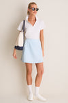 Light Blue 17 Inch Performance Stretch Woven Dawn Golf Skirt
