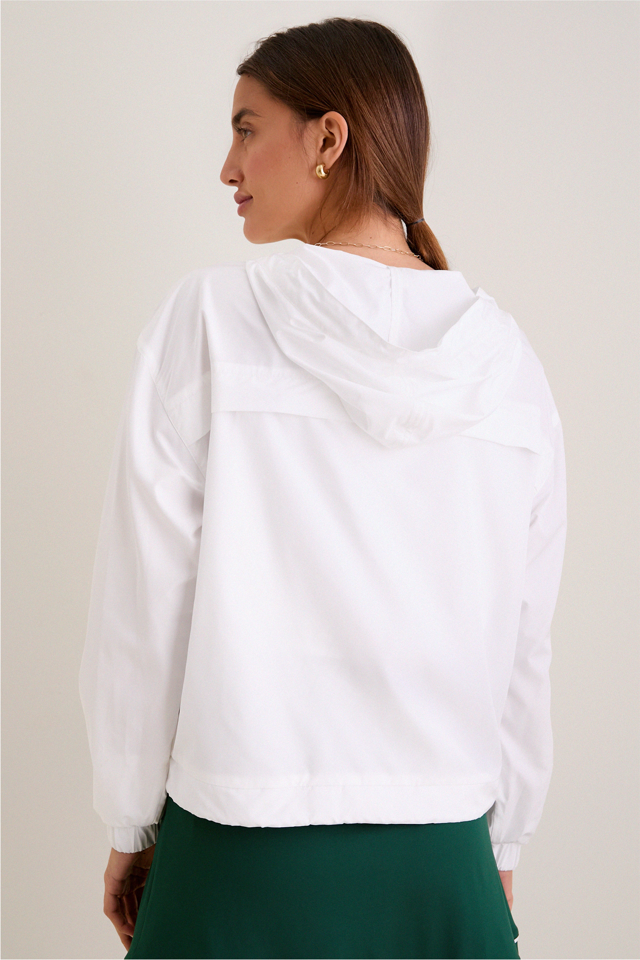 新品bibiy. NELLY WINDBREAKER TOP ホワイト White Gailliot Packable Windbreaker | Tnuck Sport