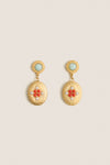 Gold Plated Frida Locket Earrings