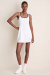 White Lightweight Compression Lucille Tennis Dress