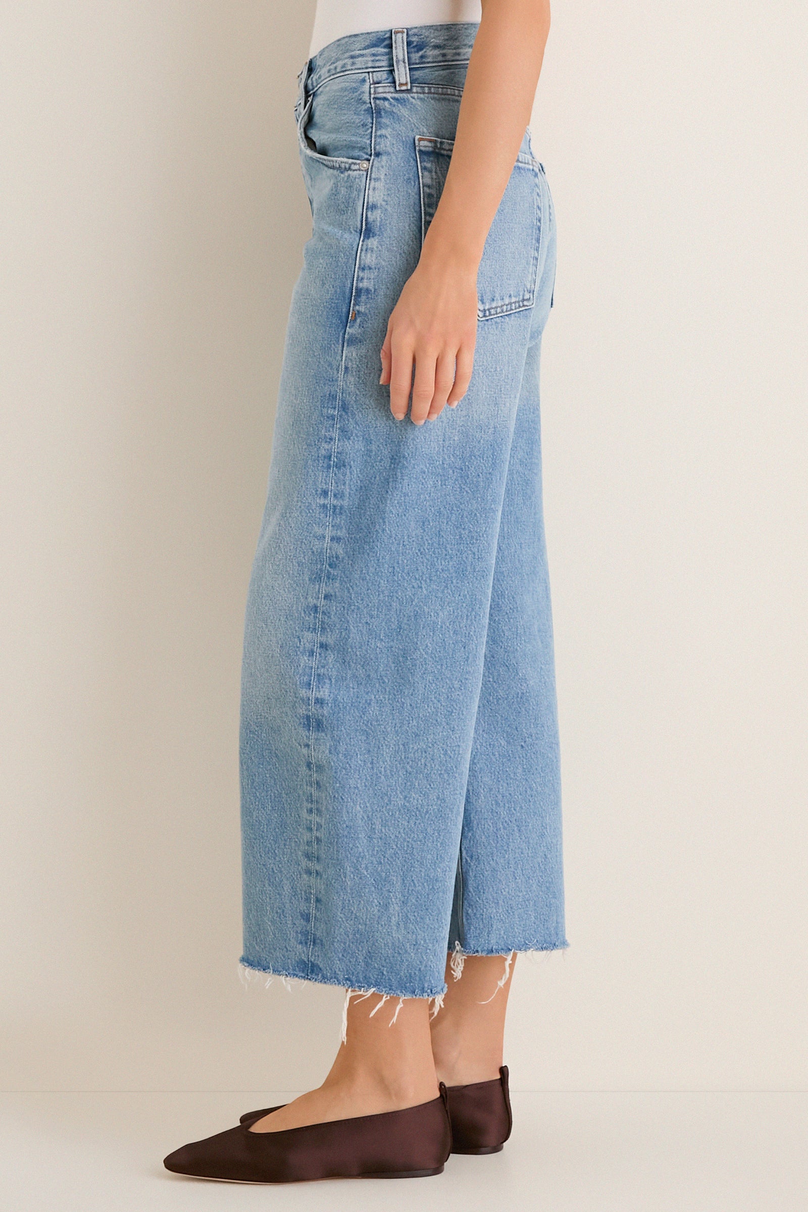 Honour Ayla Raw Hem Crop Jean