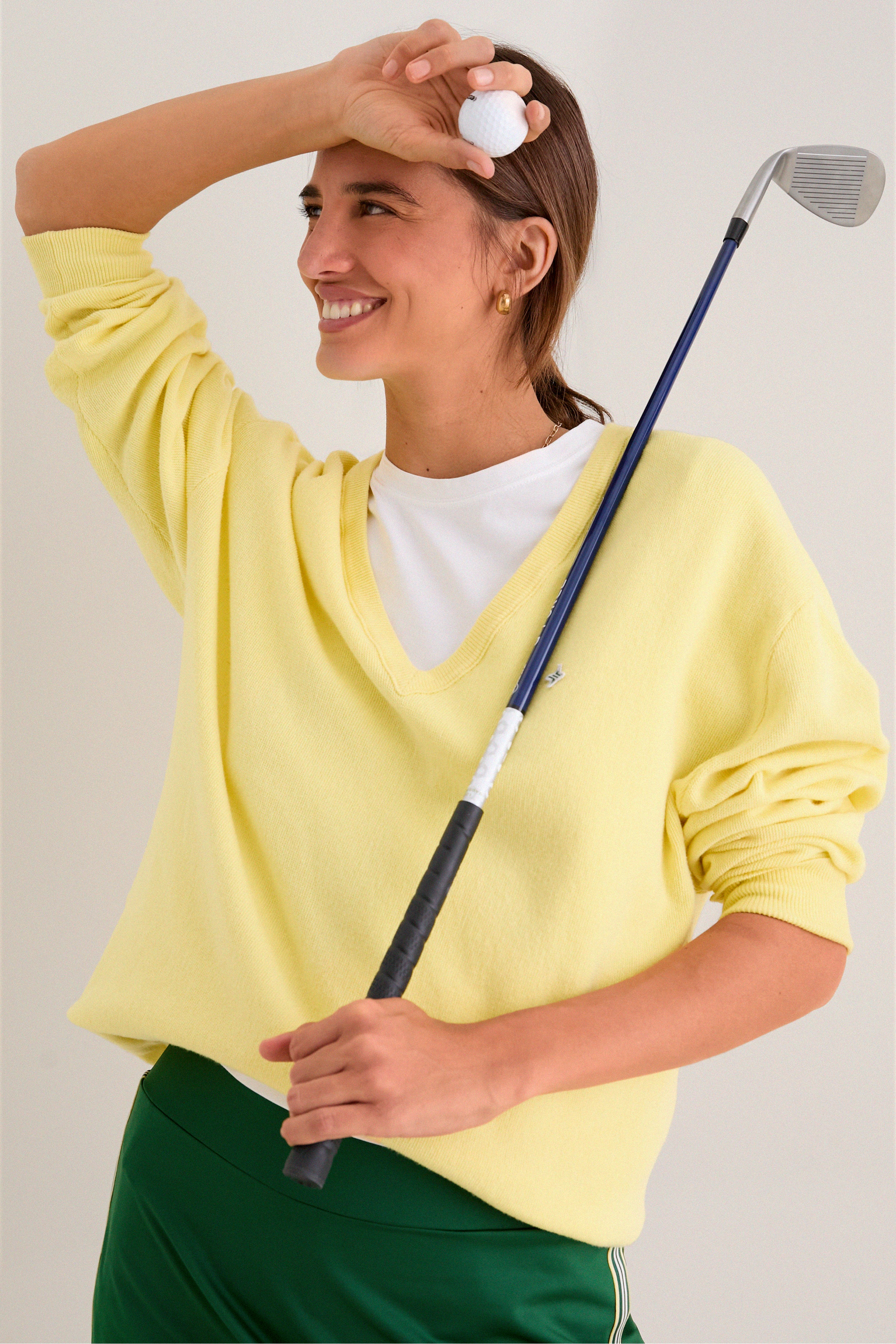 Butter Yellow Wilma V-Neck Sweater