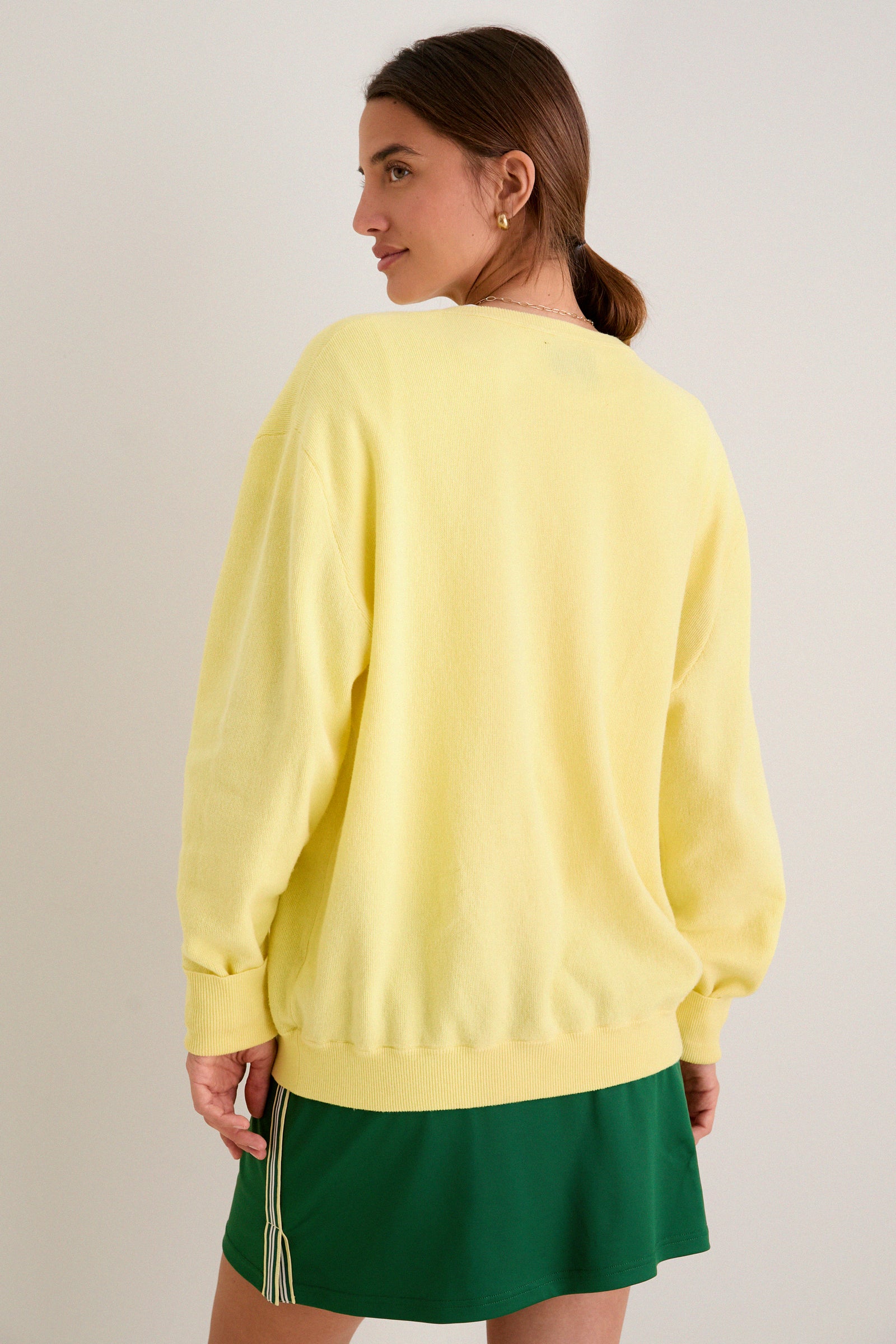 Butter Yellow Wilma V-Neck Sweater