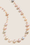 Pink Pearl Golden Rod Necklace