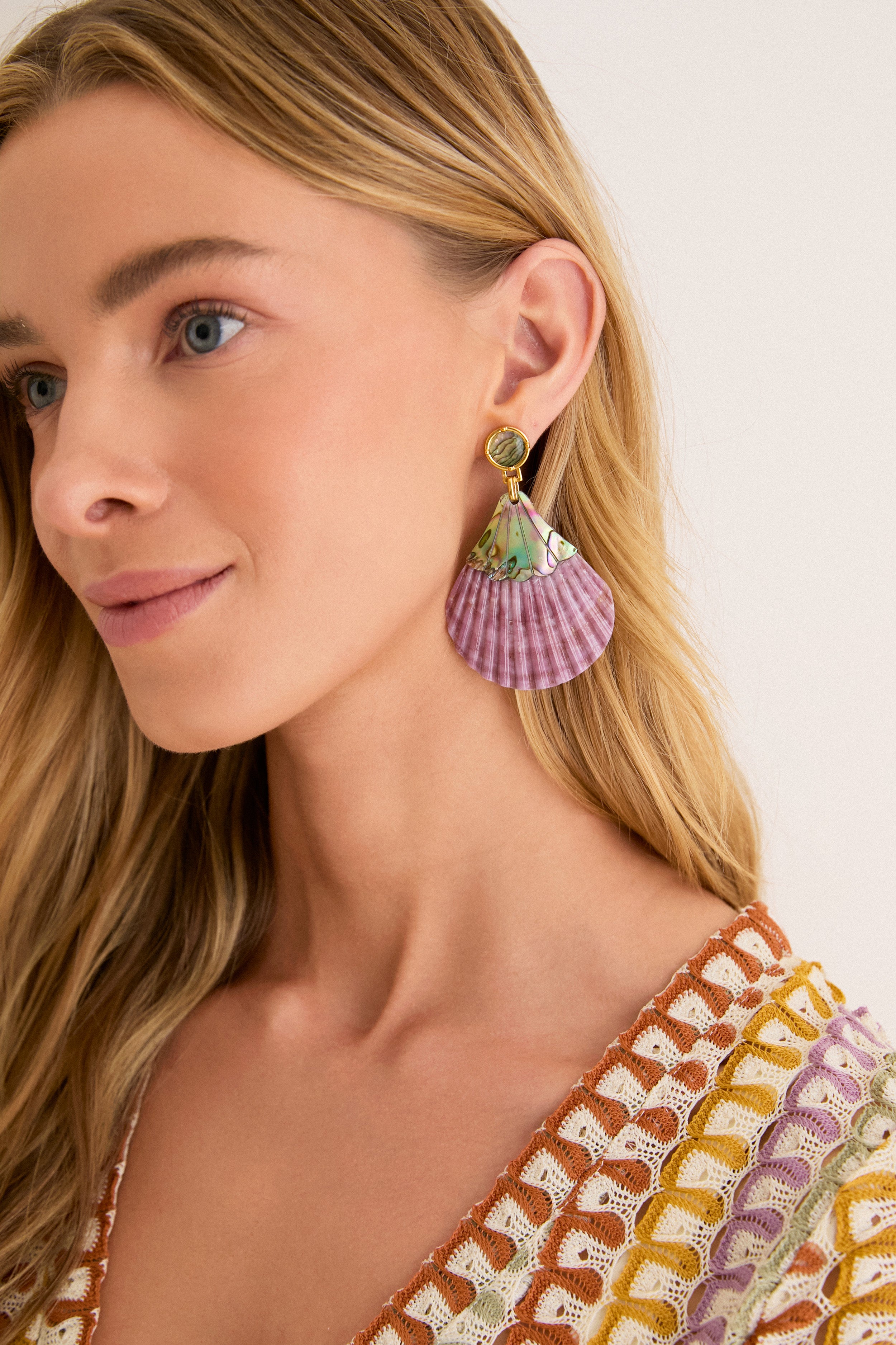 Shell Tabitha Earrings | Brinker + Eliza